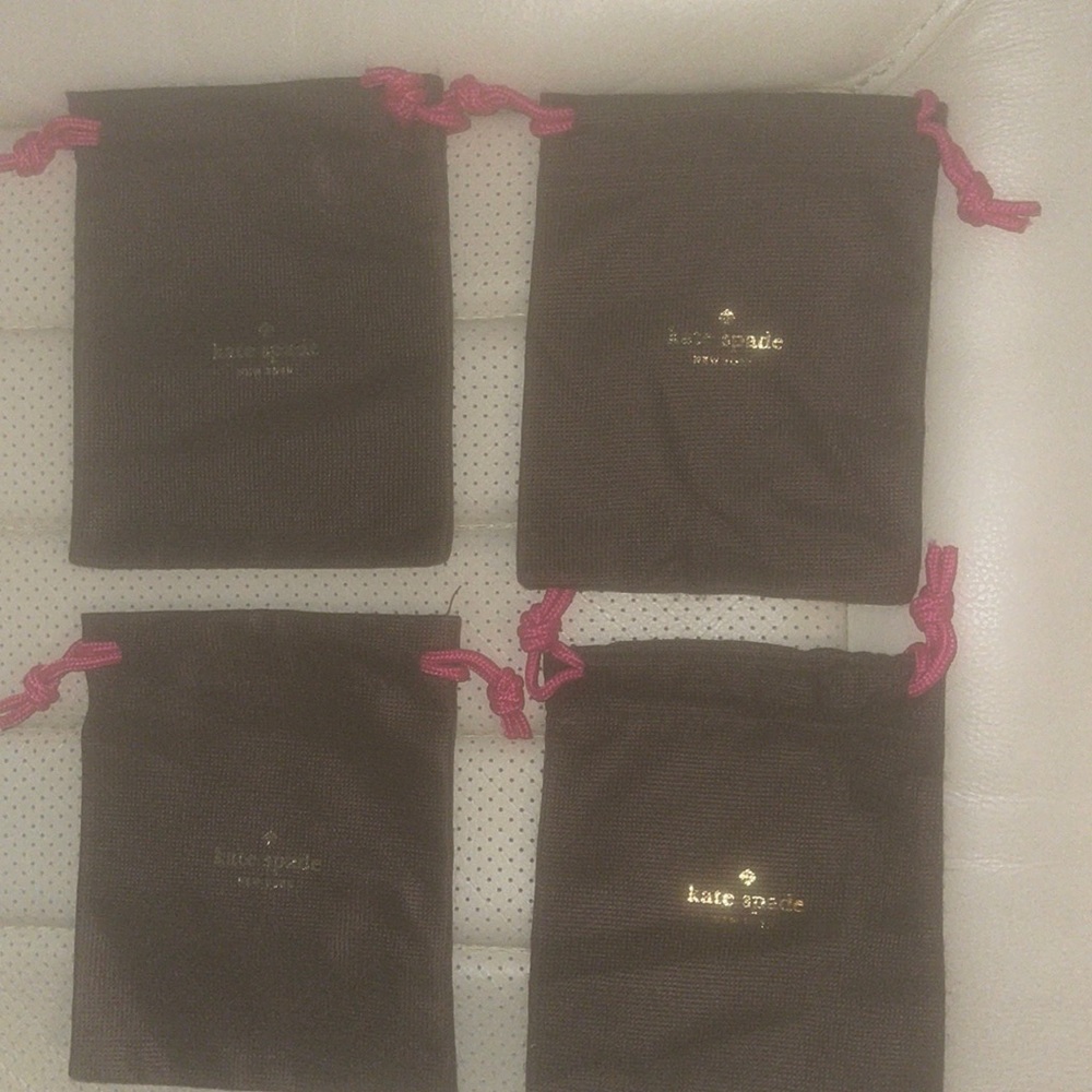 4 small (jewelry) dust bags Kate Spade